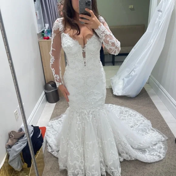 Pnina Tornai Pre-owned Mermaid Wedding dress - Picture 5 of 8